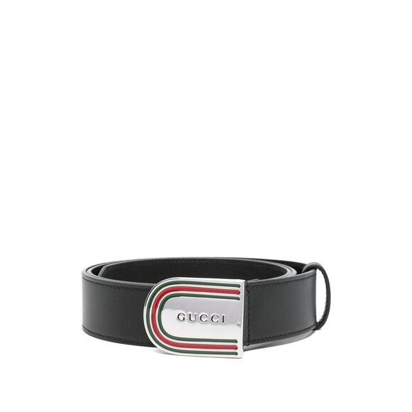 Gucci Black Belts Men